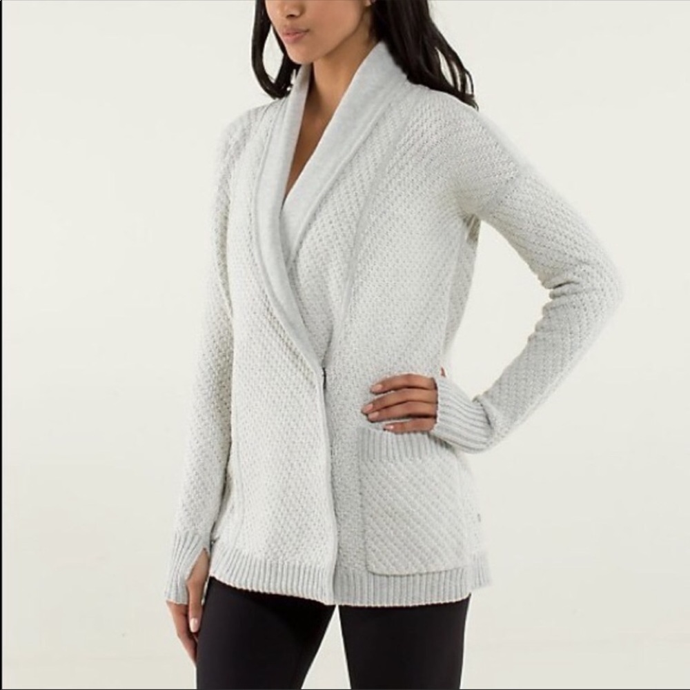 Lululemon athletic cardigan sweater